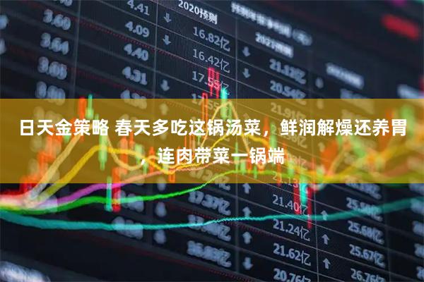 日天金策略 春天多吃这锅汤菜，鲜润解燥还养胃，连肉带菜一锅端