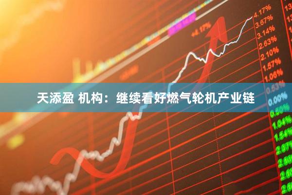 天添盈 机构：继续看好燃气轮机产业链