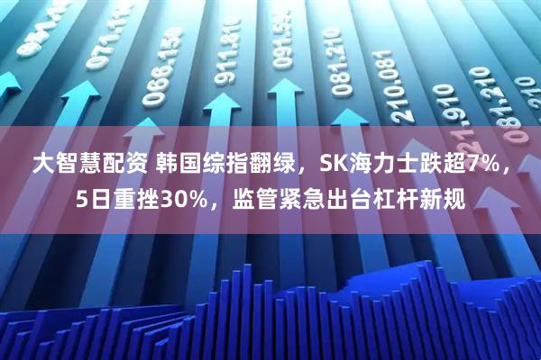 大智慧配资 韩国综指翻绿，SK海力士跌超7%，5日重挫30%，监管紧急出台杠杆新规