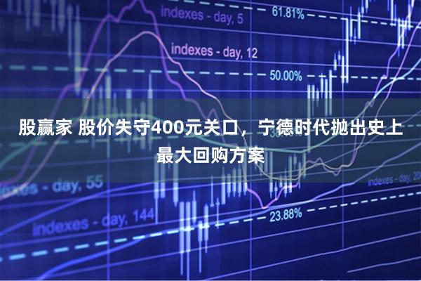 股赢家 股价失守400元关口，宁德时代抛出史上最大回购方案