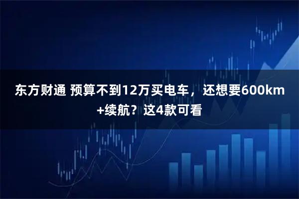 东方财通 预算不到12万买电车，还想要600km+续航？这4款可看