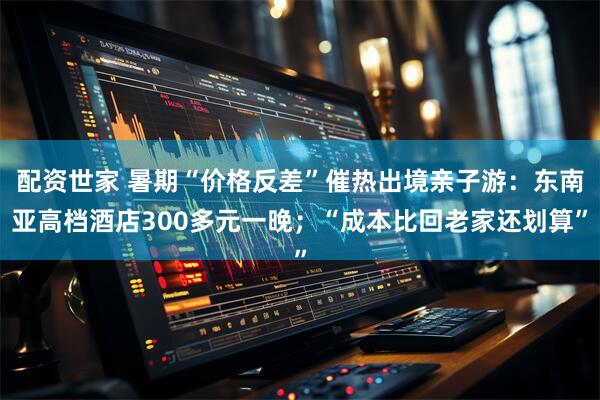 配资世家 暑期“价格反差”催热出境亲子游：东南亚高档酒店300多元一晚；“成本比回老家还划算”